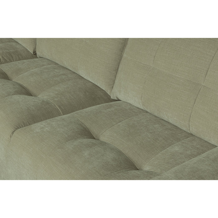 vtwonen Bar Chaise Longue Links - Stof - Groen - 87x280x170