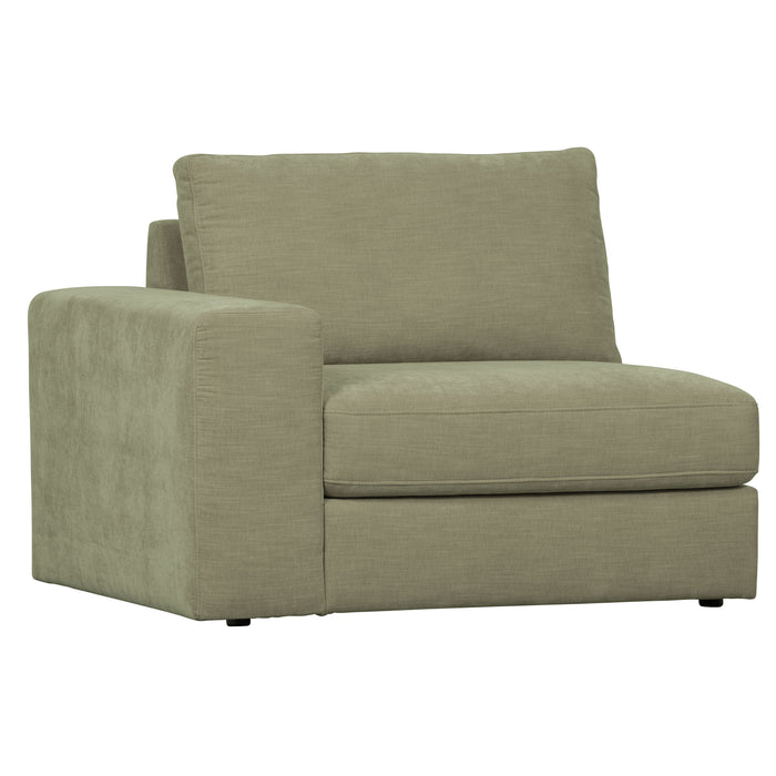 vtwonen Family 1-Zits Bank Element  Arm Links - Polyester - Groen