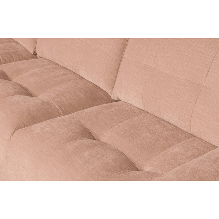 vtwonen Bar Chaise Longue Links - Stof - Roze - 87x280x170