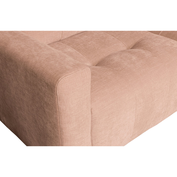 vtwonen Bar Chaise Longue Rechts - Stof - Roze - 87x280x170