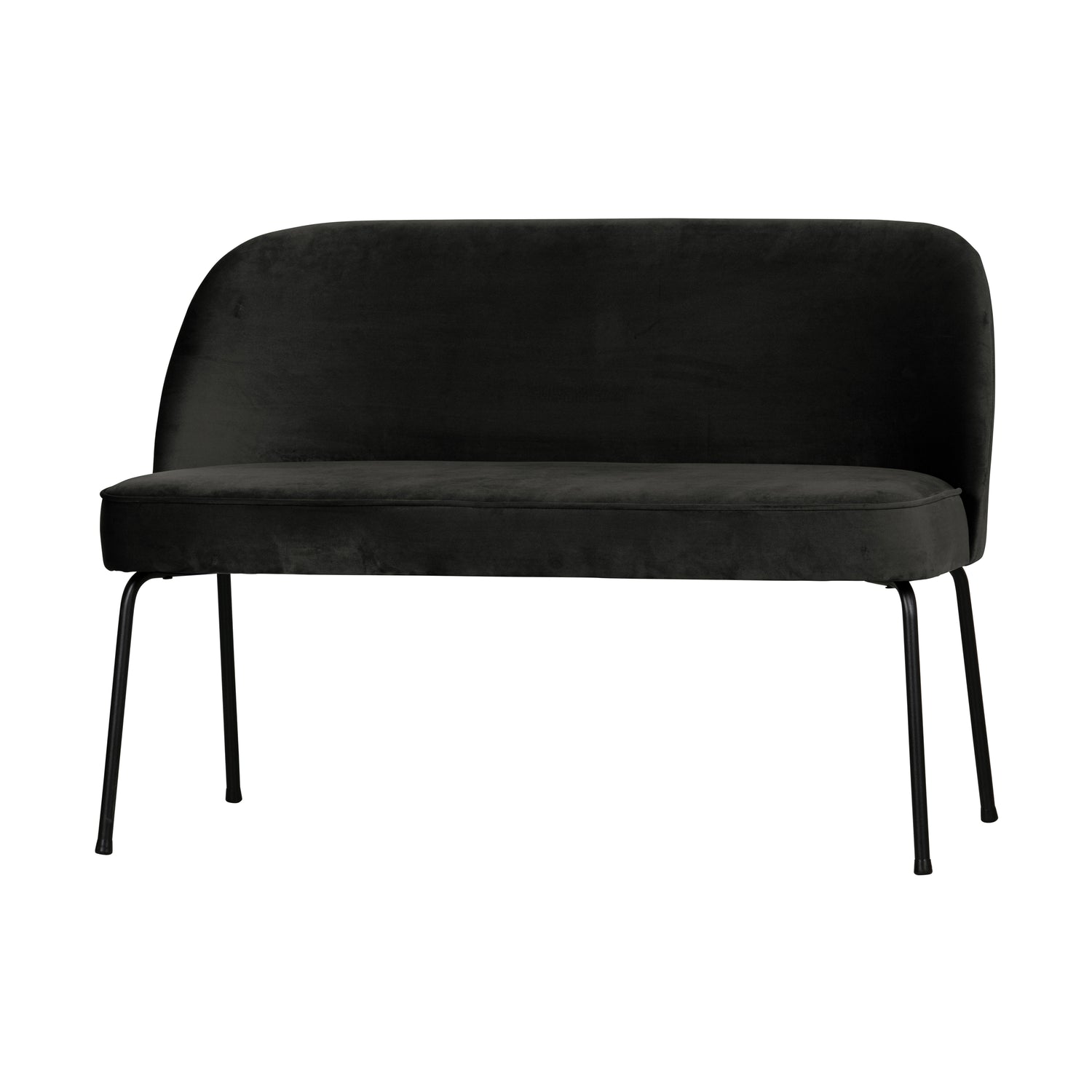 WOOOD Vogue Eetbank - Velvet - Zwart - 82,5x120x59