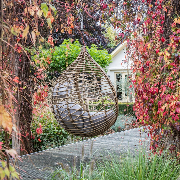 Lesli Living Hangstoel Eliano naturel-grijs