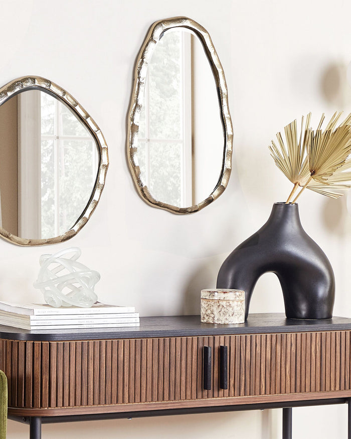 Beliani - DAMOH - Wandspiegel - Goud - Aluminium