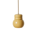 HKliving Ceramic Bulb Hanglamp - Mustard