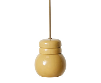 HKliving Ceramic Bulb Hanglamp - Mustard