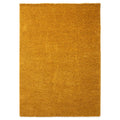 Tapeso Hoogpolig vloerkleed shaggy Trend effen - okergeel - 80x150 cm