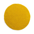 Tapeso Rond hoogpolig vloerkleed shaggy Trend effen - geel - 200 cm