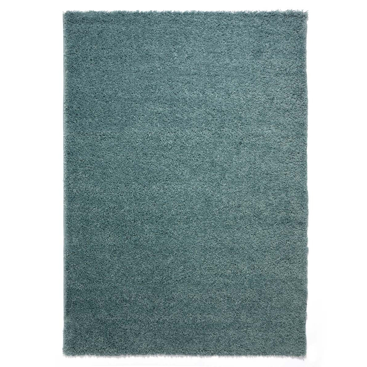 Tapeso Hoogpolig vloerkleed shaggy Trend effen - lichtblauw - 240x340