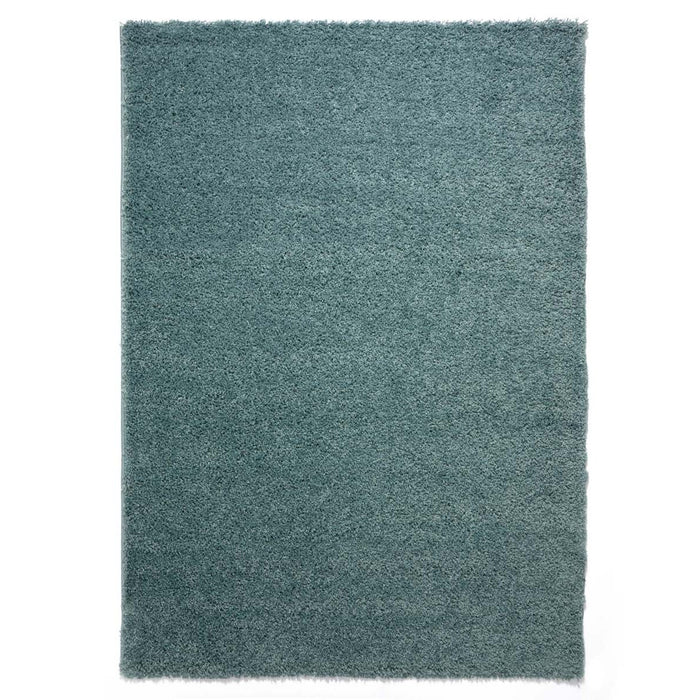 Tapeso Hoogpolig vloerkleed shaggy Trend effen - lichtblauw - 240x340