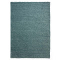 Tapeso Hoogpolig vloerkleed shaggy Trend effen - lichtblauw - 60x110