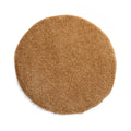 Tapeso Rond hoogpolig vloerkleed shaggy Trend effen - goud - 300 cm