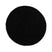 Tapeso Rond hoogpolig vloerkleed shaggy Trend effen - zwart - 80 cm