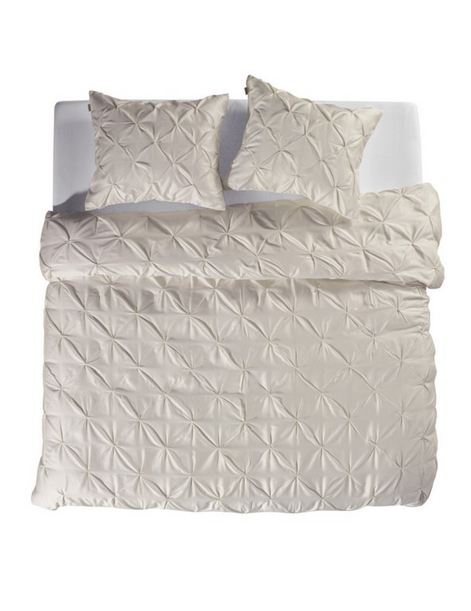 Yellow Dekbedovertrek Katoen Satijn Nova - off white