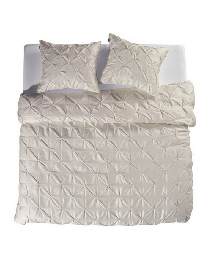 Yellow Dekbedovertrek Katoen Satijn Nova - off white