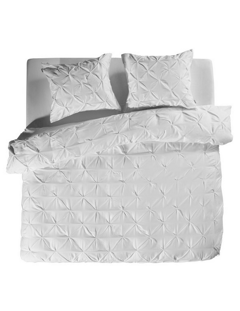 Yellow Dekbedovertrek Katoen Satijn Nova - white