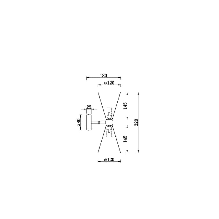 Maytoni - Wandlamp Vesper Wit Ø 12 cm  .