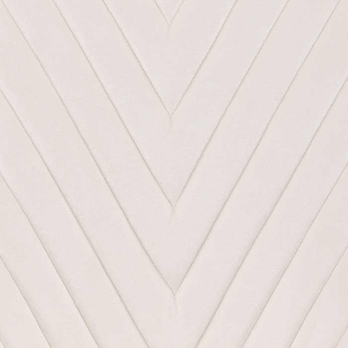 Beliani - ALTOONA - Eetkamerstoel - Gebroken wit - Fluweel