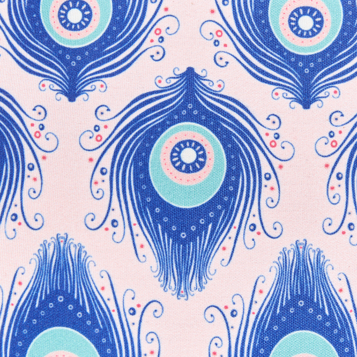 Beliani-CERIANA-Tuinkussen set van 2-Blauw|Roze- 40 cm-Polyester