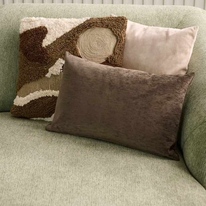 Sierkussen Lift - Bruin - Fluweel - 35x55x0cm (BxHxD)