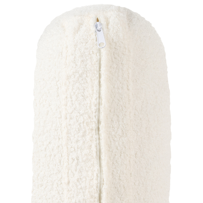 Beliani - SOVIK - Driezitsbank - Gebroken wit - Bouclé