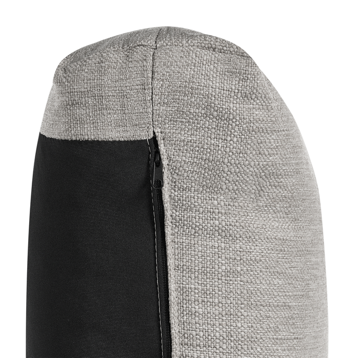 Beliani - LUVOS - Driezitsbank - Lichtgrijs - Polyester