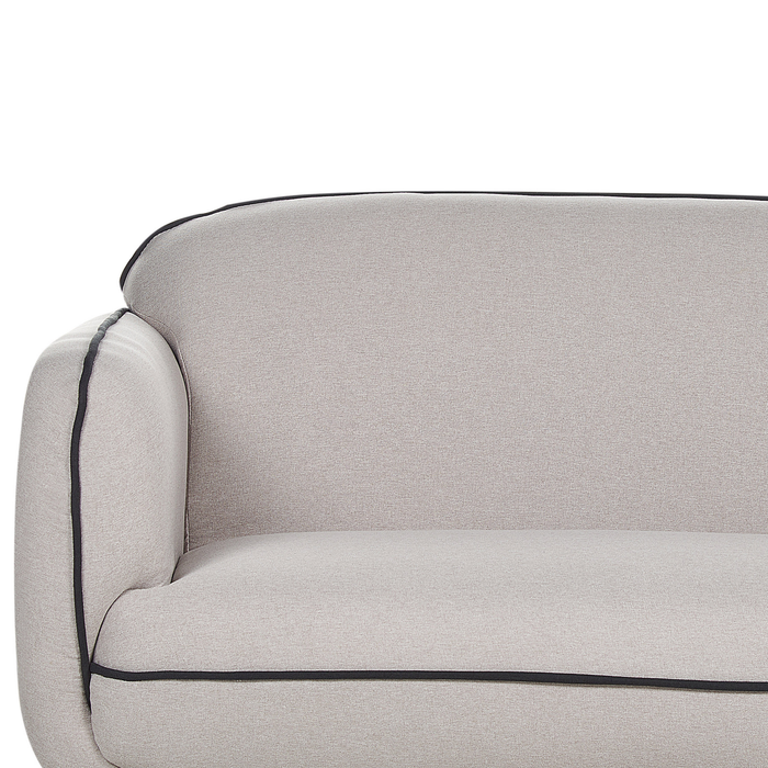 Beliani - TONSBERG - Driezitsbank - Lichtgrijs - Polyester