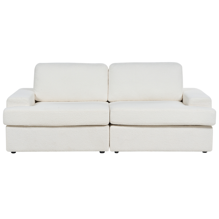 Beliani - ALLA - Bankenset 5-zits - Gebroken wit - Bouclé