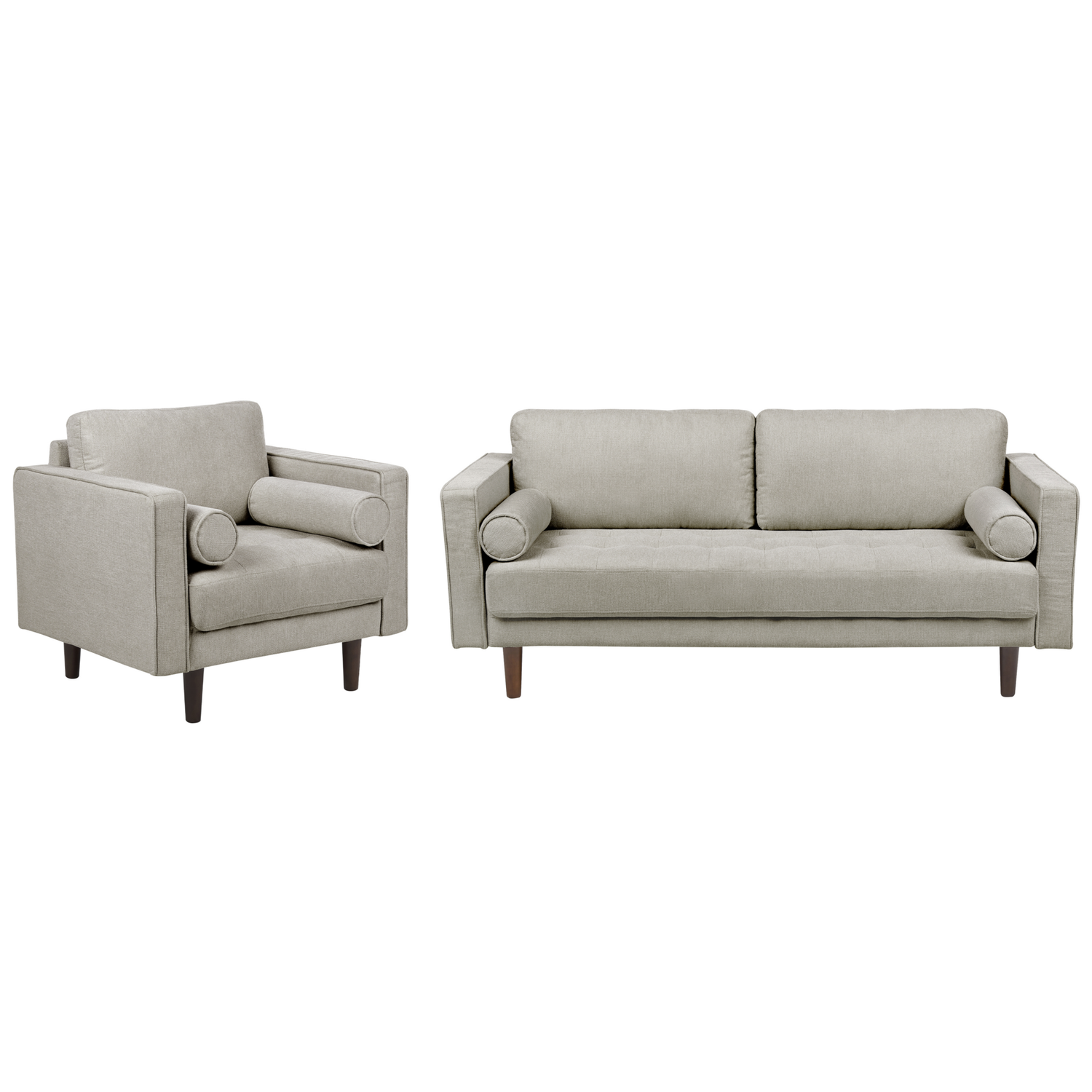 Beliani - NURMO - Woonkamer set 4-zits - Taupe - Polyester