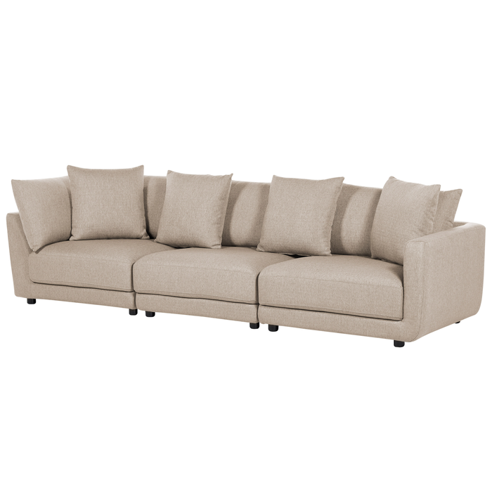 Beliani - SIGTUNA - Hoekbank - Beige - Universeel - Polyester