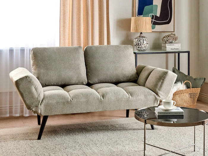 Beliani - BREKKE - Slaapbank - Lichtgroen - Polyester