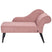 Beliani - BIARRITZ - Chaise longue - Roze - Rechtszijdig - Polyester