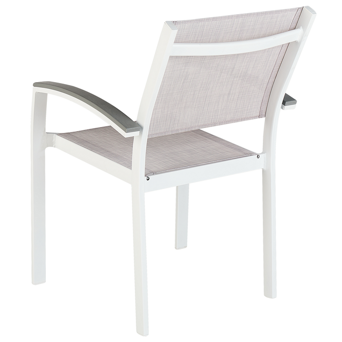 Beliani - PERETA - Tuinset voor 8 - Grijs - Polyester