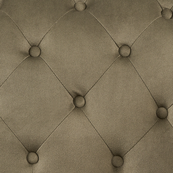 Beliani - NIMES - Chaise longue - Olijfgroen - Linkerzijde - Fluweel