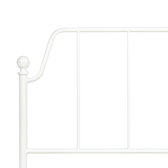 Beliani - MAURESSAC - Tweepersoonsbed - Wit - 180 x 200 cm - Metaal