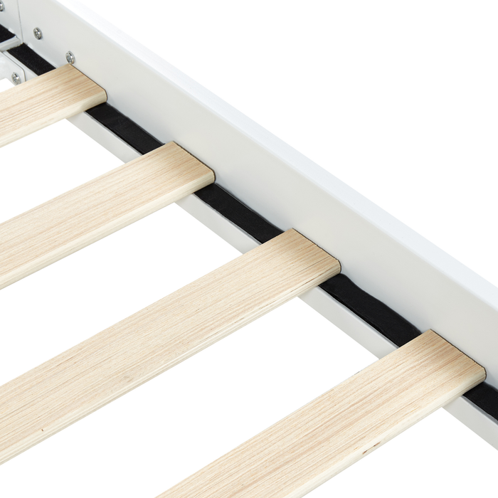 Beliani - MAURESSAC - Tweepersoonsbed - Wit - 140 x 200 cm - Metaal