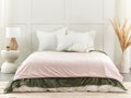 Beliani-RHEA-Verzwaringsdeken hoes-Pastelroze-120 x 180 cm-Polyester