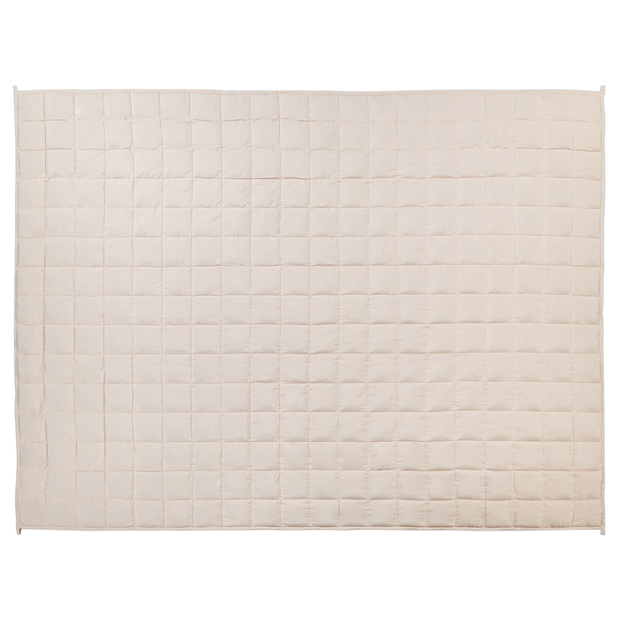 Beliani-NEREID-Verzwaringsdeken-Beige-150 x 200 cm -Polyester