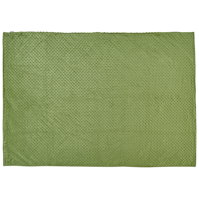 Beliani-CALLISTO-Verzwaringsdeken hoes-Groen-120 x 180 cm-Polyester