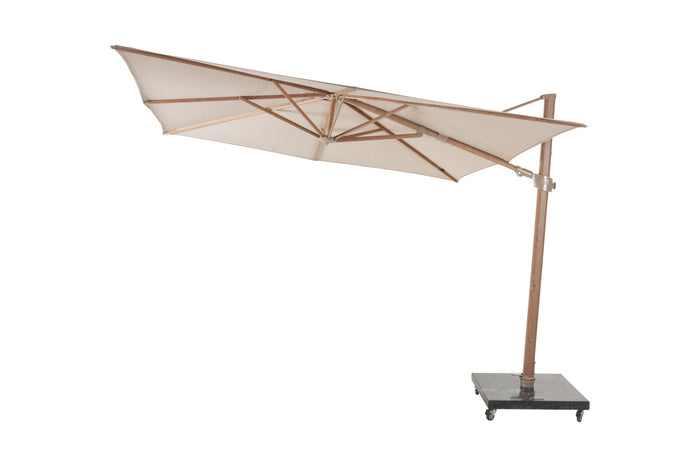 4-Seasons zweefparasol Siesta 300 x 300 cm - Woodlook|Sand