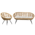 Beliani - MARATEA - Loungeset - Lichtbeige - Rotan