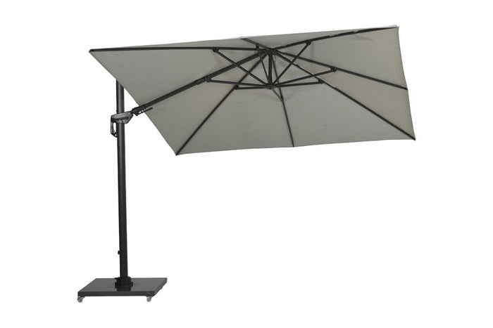 GI Hawaii zweefparasol Deluxe 300 x 300 cm. - Zand - met voet en hoes
