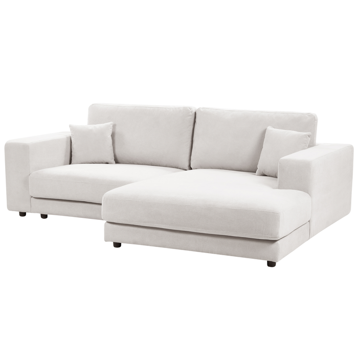 Beliani-LOFOTEN-Driezitsbank-Gebroken wit-Linkszijdig-Polyester