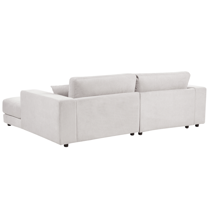 Beliani-LOFOTEN-Driezitsbank-Gebroken wit-Linkszijdig-Polyester