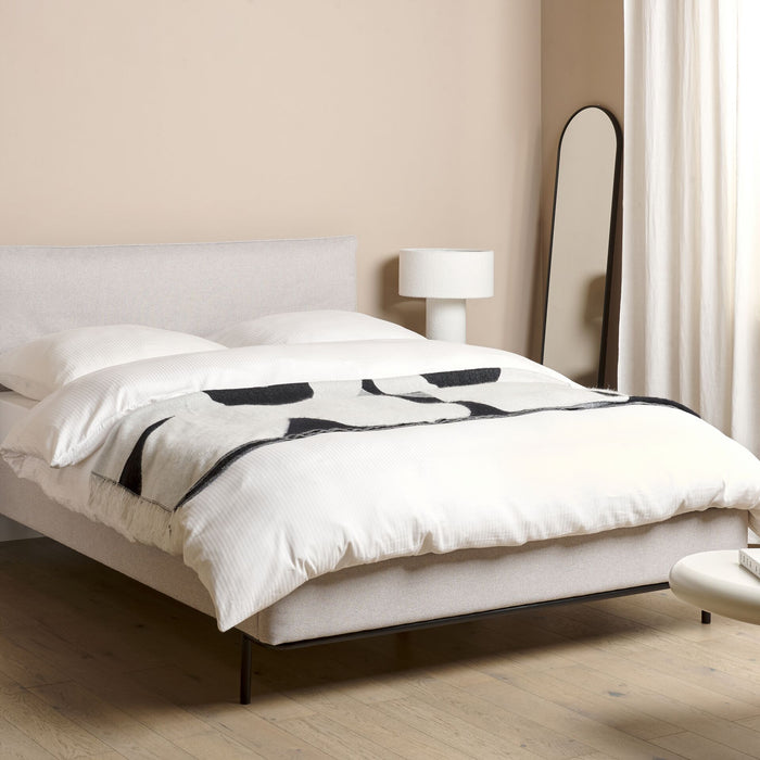 Beliani-CORIO-Tweepersoonsbed-Lichtgrijs-140 x 200 cm-Polyester