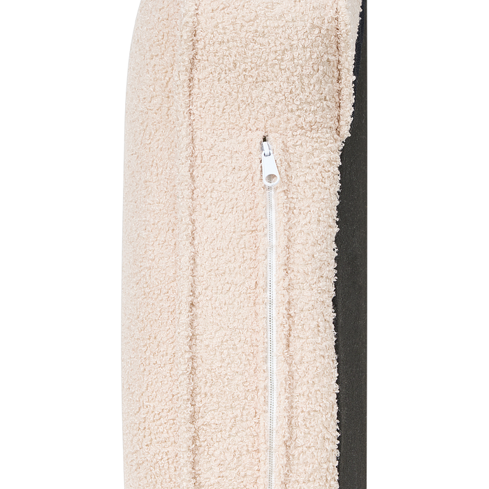 Beliani - ALLIER - Chaise longue - Lichtbeige - Rechterzijde - Bouclé