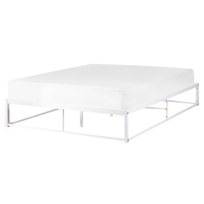 Beliani - VIRY - Tweepersoonsbed - Wit - 160 x 200 cm - Metaal