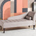 Beliani - PESSAC - Chaise longue - Lichtbeige - Rechterzijde - Fluweel