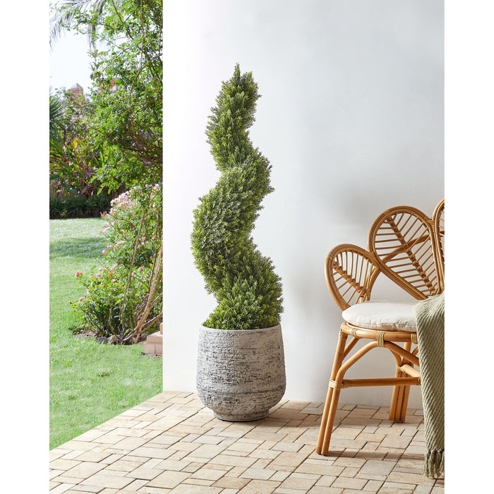Beliani - SPIRAL TREE - Kunstplant - Groen - 126 cm - Synthetisch