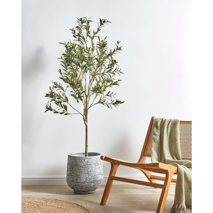 Beliani - OLIVE TREE - Kunstplant - Groen - 153 cm - Synthetisch