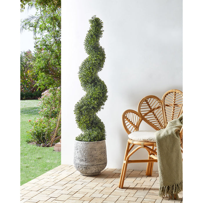 Beliani - SPIRAL TREE - Kunstplant - Groen - 158 cm - Synthetisch